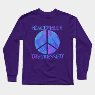 Peacefully Distressed Long Sleeve T-Shirt